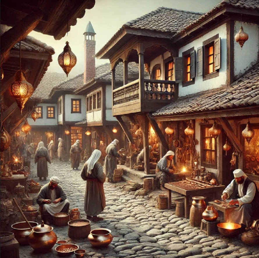 Kazandžijsko sokače, ilustracija, tursko doba, foto: Moj Niš